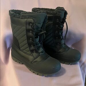 Target Kids Black Snow Boots
